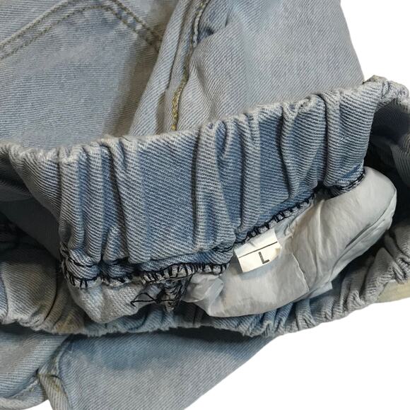 Forever 21 Girls Camo Tank Top Size 9-10 Light Wash Denim Shorts Size Large - Picture 6 of 7